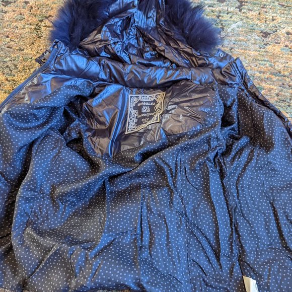 MONNALISA - Girls Black winter Jacket with Hood - Girls Medium - Picture 4 of 4